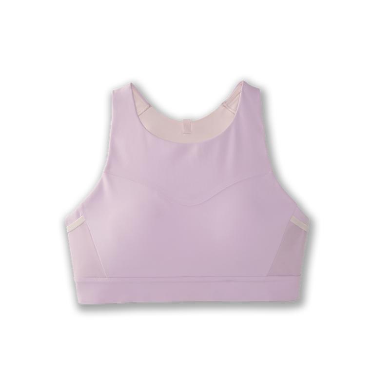 Brooks Drive 3 Pocket Running Bra - Women's - Orchid Haze Purple/Rosewater (36852-LOCR)